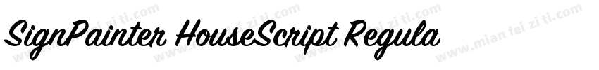 SignPainter HouseScript Regular字体转换